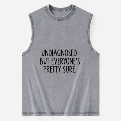 Tokyo-Tiger Self-diagnosed Illness Funny Washed Tank