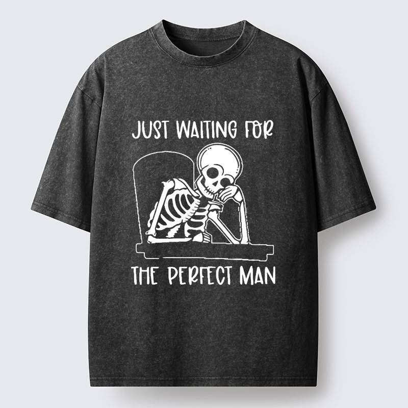 Tokyo-Tiger Waiting For The Right Person Washed T-Shirt