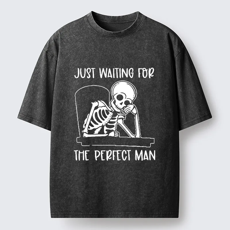 Tokyo-Tiger Waiting For The Right Person Washed T-Shirt