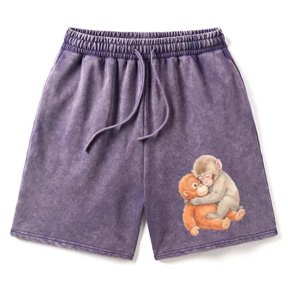 Tokyo-Tiger Poor Punch Washed Shorts