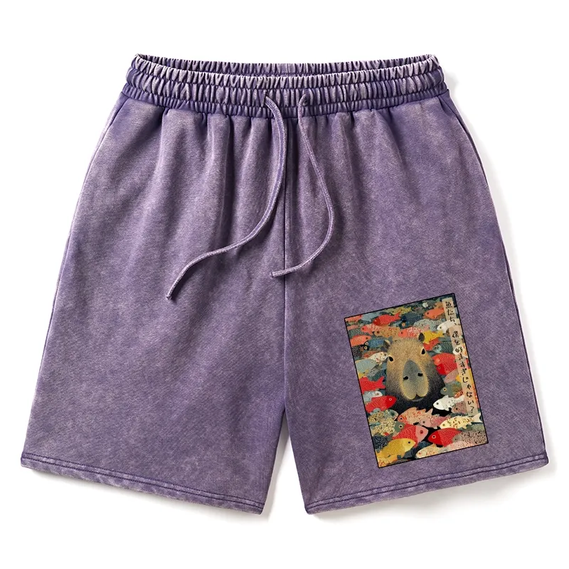 Tokyo-Tiger Am I Too Lovable? Washed Shorts Sale