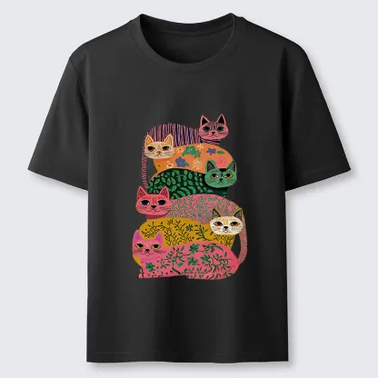 Tokyo-Tiger Colorful Cats Classic T-Shirt