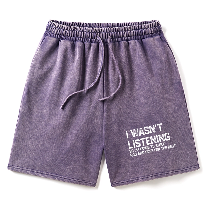 Tokyo-Tiger Indifferent To Everything Washed Shorts