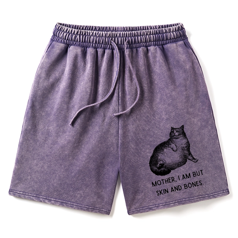 Tokyo-Tiger Skin & Bones Cat Washed Shorts