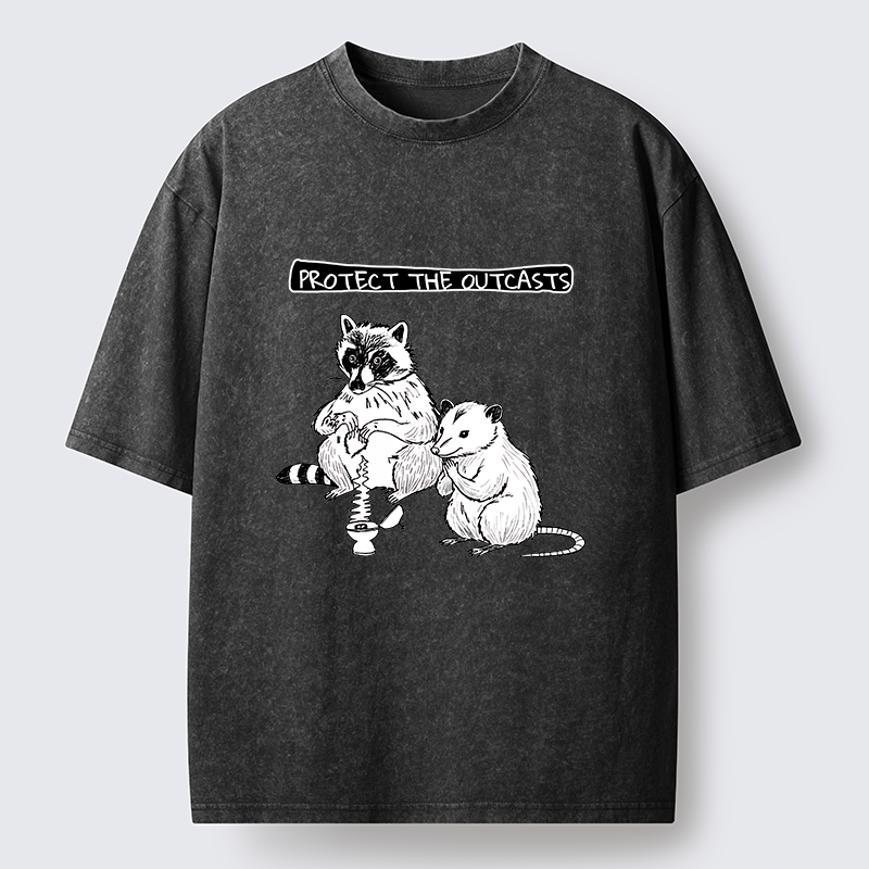 Tokyo-Tiger Prayer Of Raccoon And Possum Washed T-Shirt