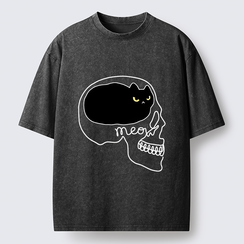 Tokyo-Tiger All I Can Think About Is Cat Washed T-Shirt