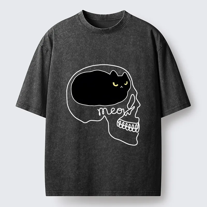 Tokyo-Tiger All I Can Think About Is Cat Washed T-Shirt