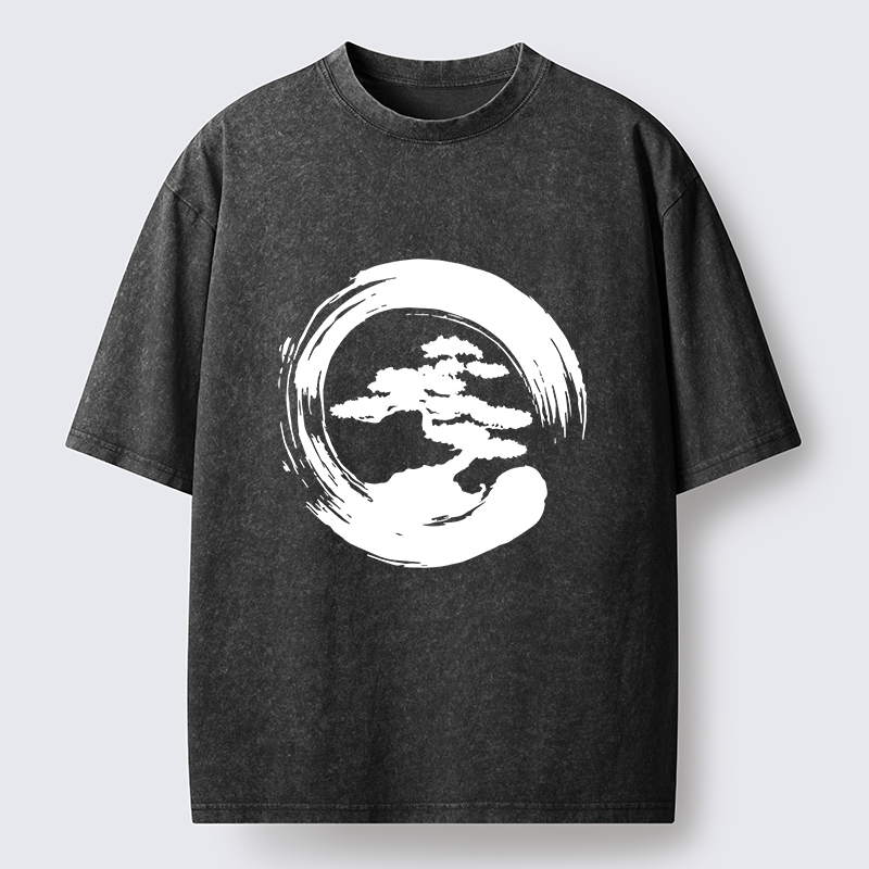 Tokyo-Tiger Zen Bonsai Washed T-Shirt