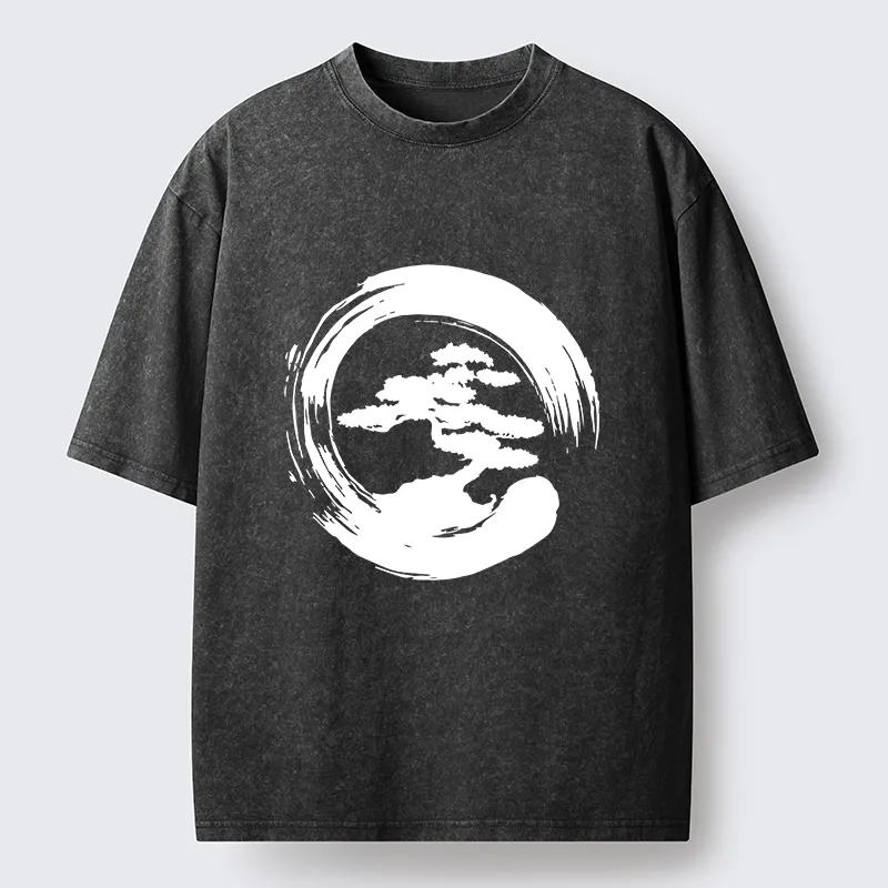 Tokyo-Tiger Zen Bonsai Washed T-Shirt