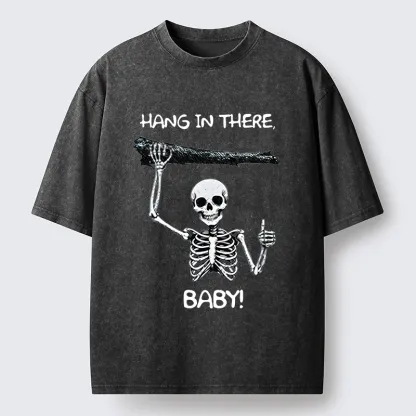 Tokyo-Tiger Hang In There Washed T-Shirt