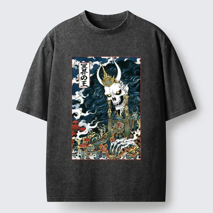 Tokyo-Tiger King Of The Underworld Washed T-Shirt