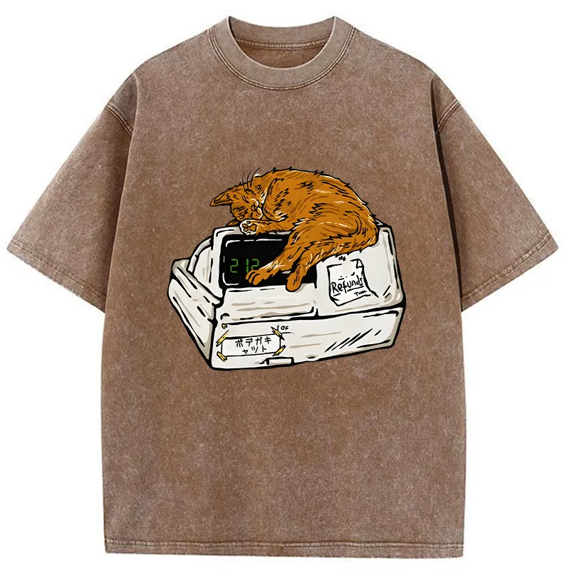 Tokyo-Tiger Bodega Cat Washed T-Shirt