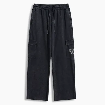 Tokyo-Tiger Self-diagnosed Illness Funny Washed Utility Sweatpants