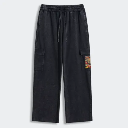 Tokyo-Tiger Am I Too Lovable? Washed Utility Sweatpants