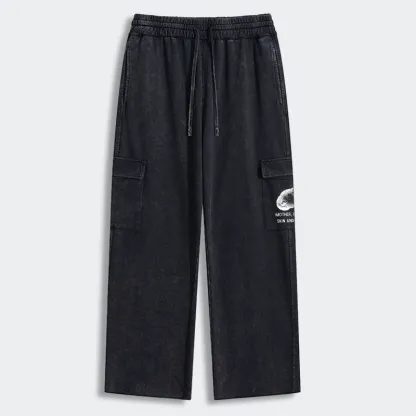 Tokyo-Tiger Skin & Bones Cat Washed Utility Sweatpants