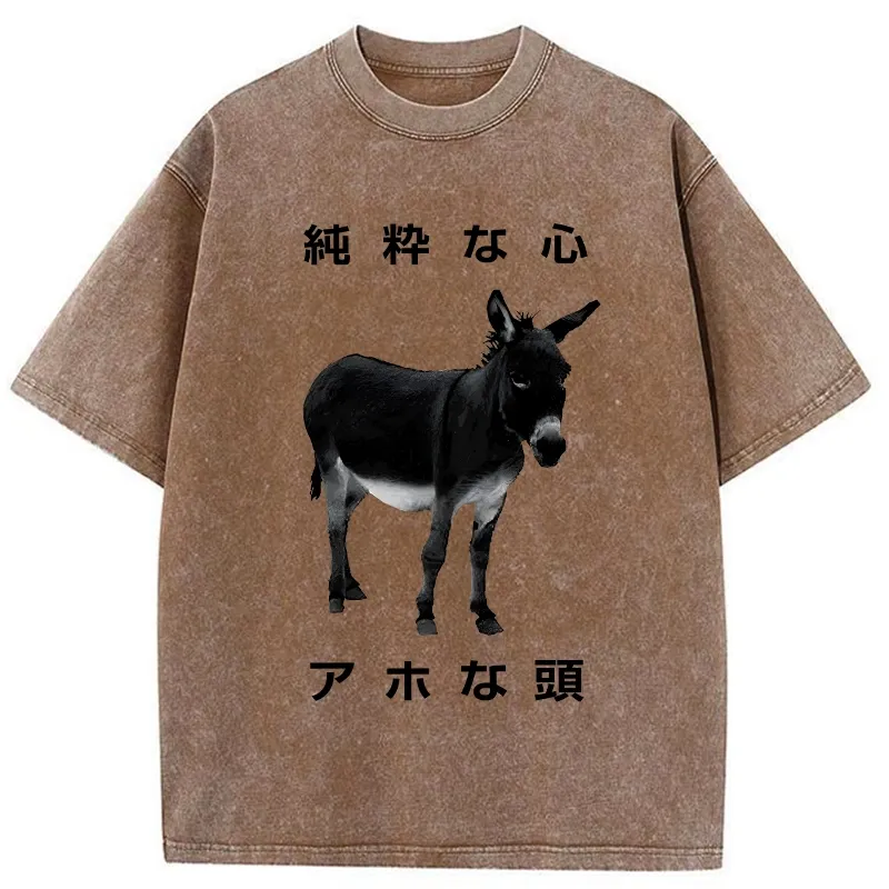 Tokyo-Tiger Pure Of Heart Washed T-Shirt