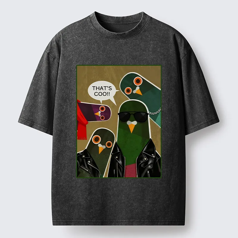 Tokyo-Tiger Cool Pigeon Washed T-Shirt