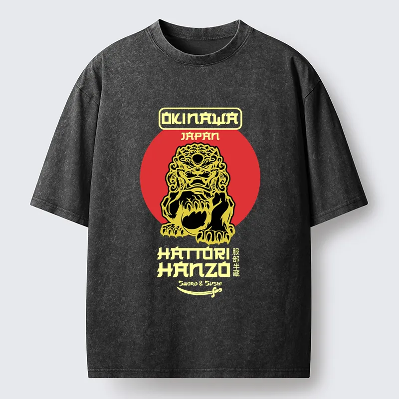 Tokyo-Tiger Hattori Hanzo Sword Washed T-Shirt Sale