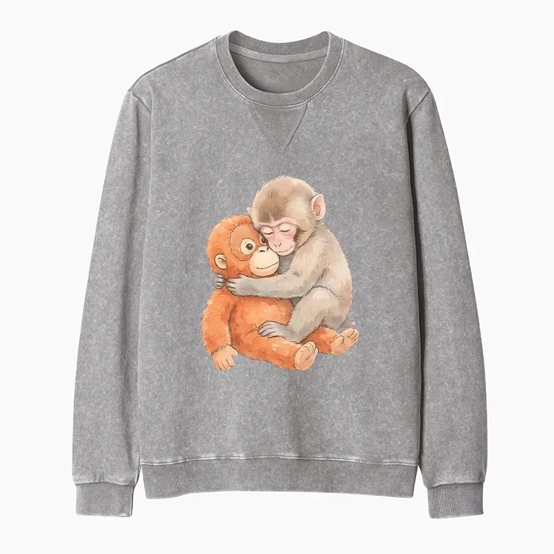 Tokyo-Tiger Poor Punch Washed Terry Sweatshirt
