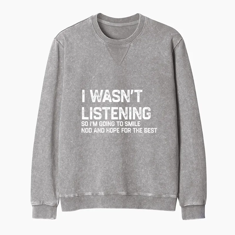 Tokyo-Tiger Indifferent To Everything Washed Terry Sweatshirt