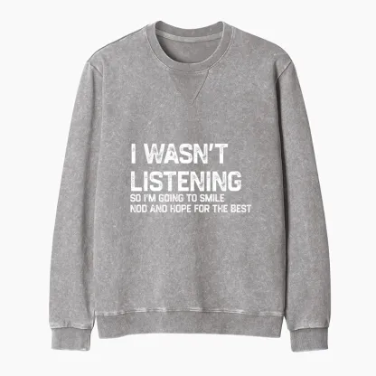 Tokyo-Tiger Indifferent To Everything Washed Terry Sweatshirt