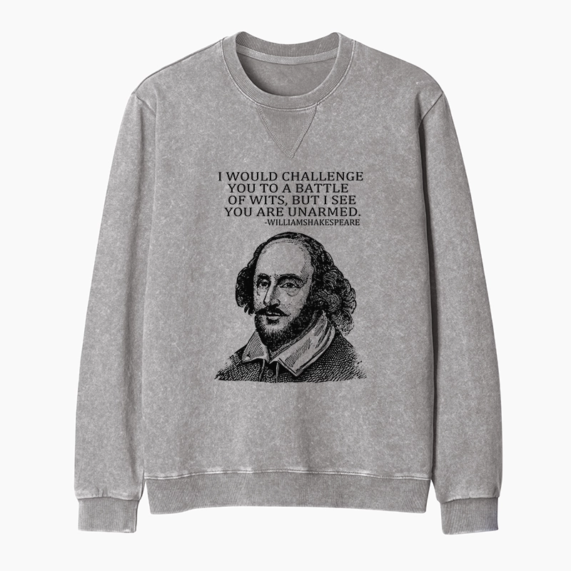 Tokyo-Tiger Your Intelligence Is Inferior To Mine Washed Terry Sweatshirt