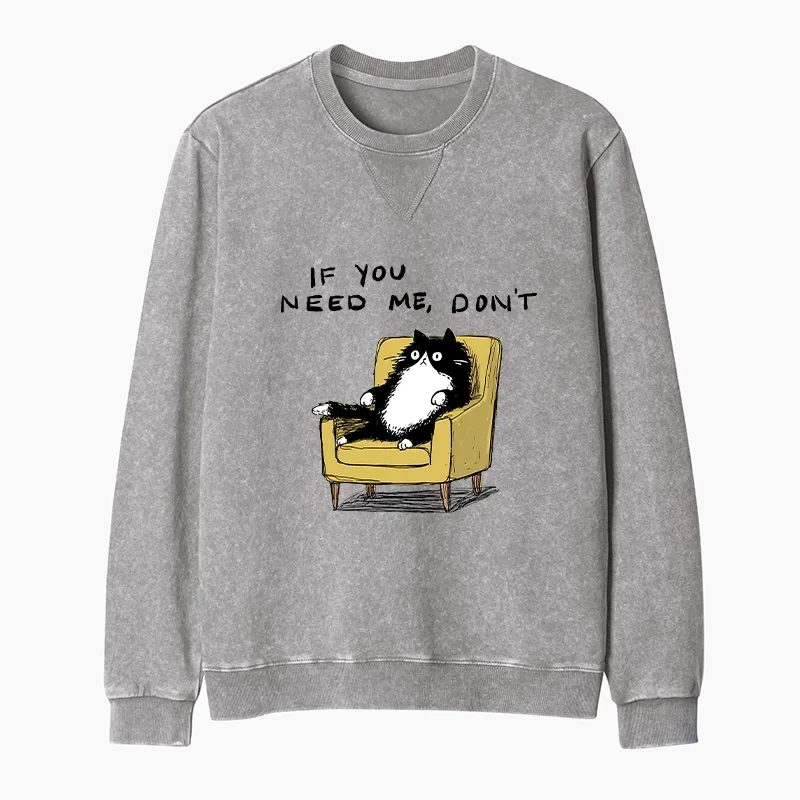 Tokyo-Tiger Unavailable Cat Washed Terry Sweatshirt