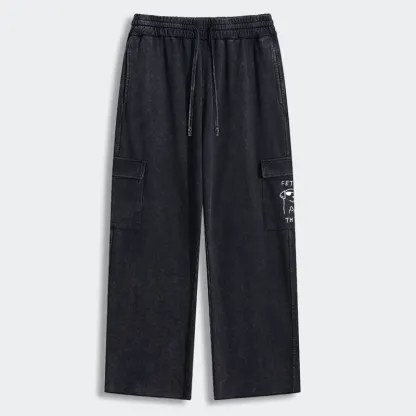 Tokyo-Tiger Rebellious Dog Washed Utility Sweatpants