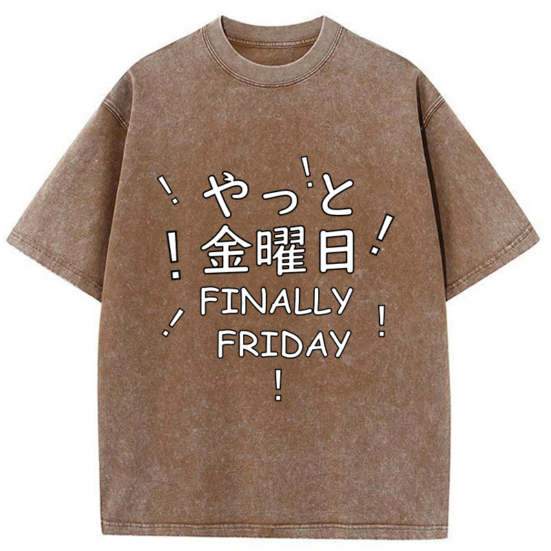 Tokyo-Tiger Finally Friday Washed T-Shirt