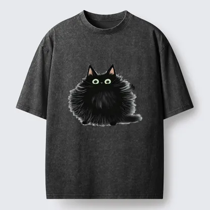 Tokyo-Tiger Cat's Approval Washed T-Shirt