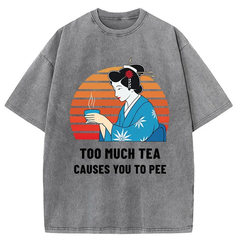 Tokyo-Tiger Japanese Tea Joke Washed T-Shirt