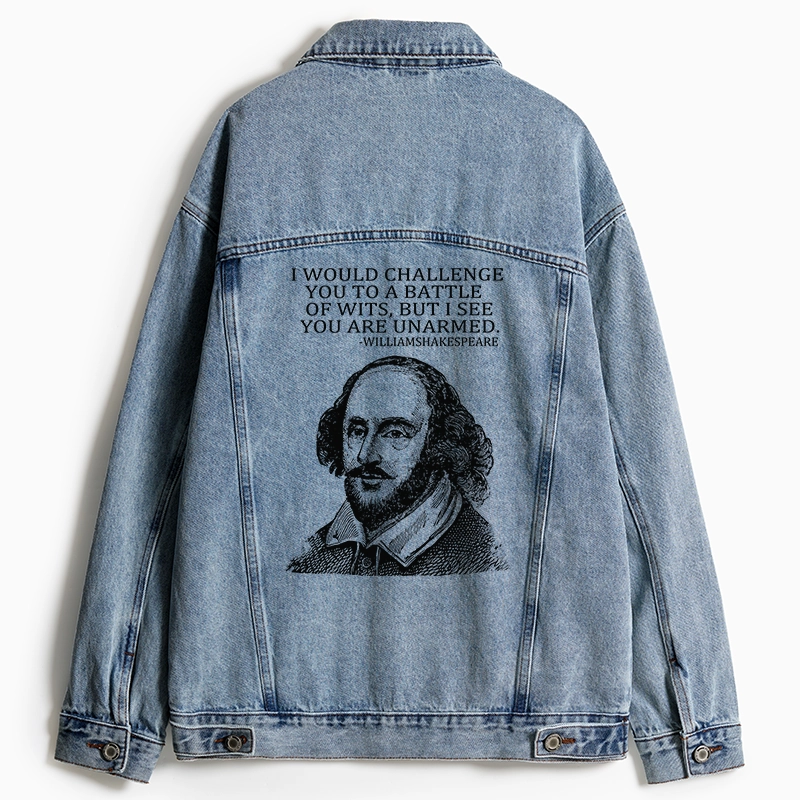 Tokyo-Tiger Your Intelligence Is Inferior To Mine Jean Jacket