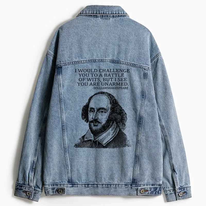 Tokyo-Tiger Your Intelligence Is Inferior To Mine Jean Jacket Sale