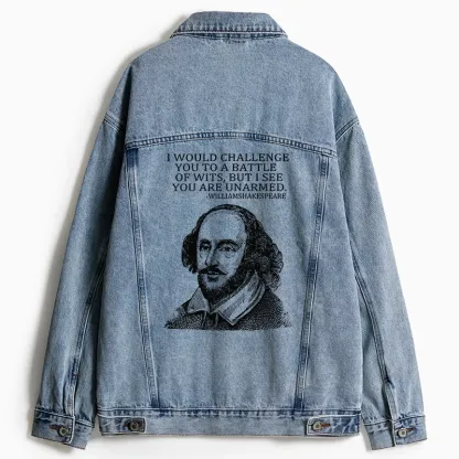 Tokyo-Tiger Your Intelligence Is Inferior To Mine Jean Jacket