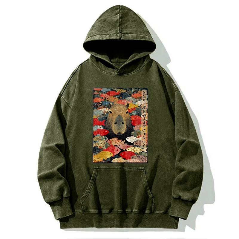 Tokyo-Tiger Am I Too Lovable? Washed Hoodie