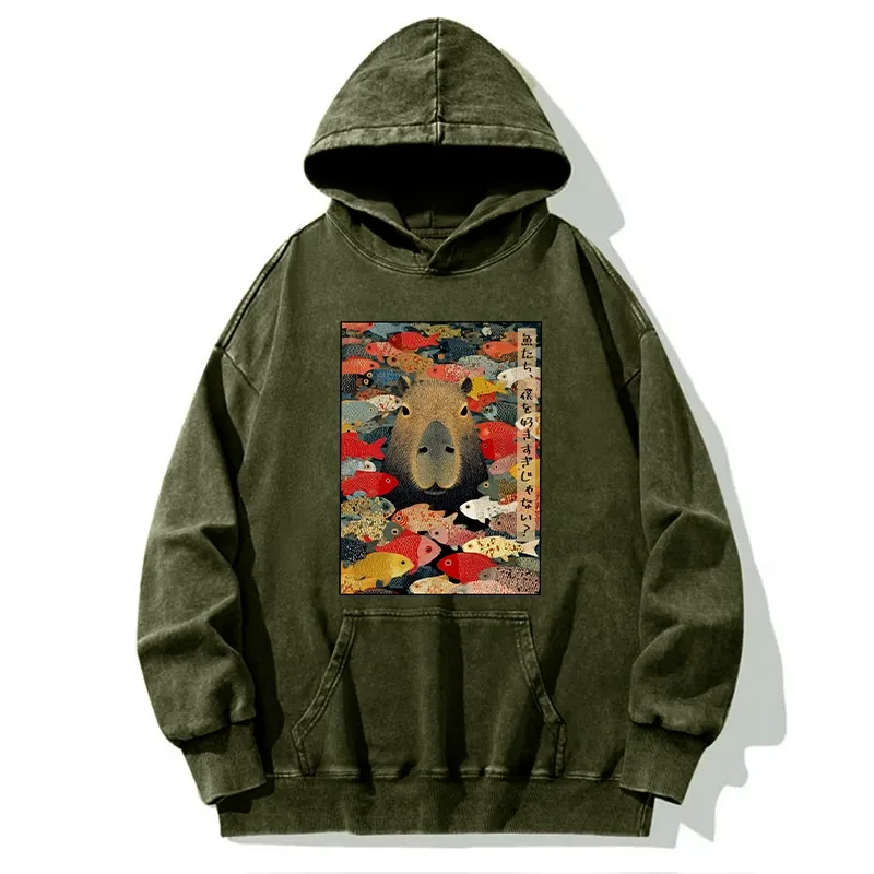 Tokyo-Tiger Am I Too Lovable? Washed Hoodie
