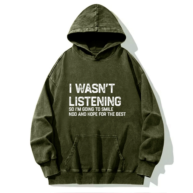 Tokyo-Tiger Indifferent To Everything Washed Hoodie