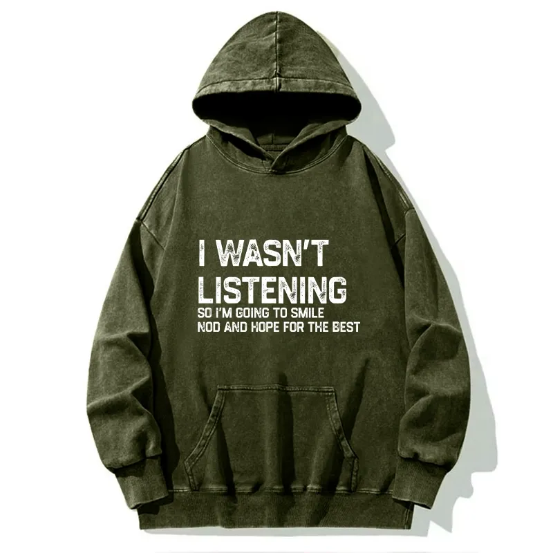 Tokyo-Tiger Indifferent To Everything Washed Hoodie