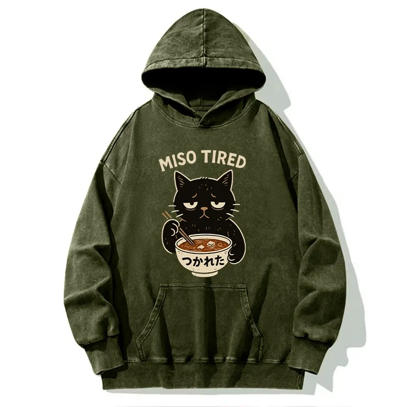 Tokyo-Tiger I’m So Tired Washed Hoodie
