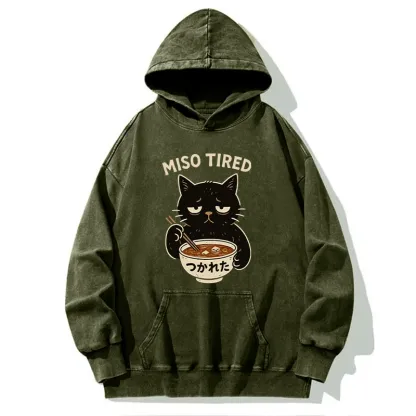 Tokyo-Tiger I’m So Tired Washed Hoodie