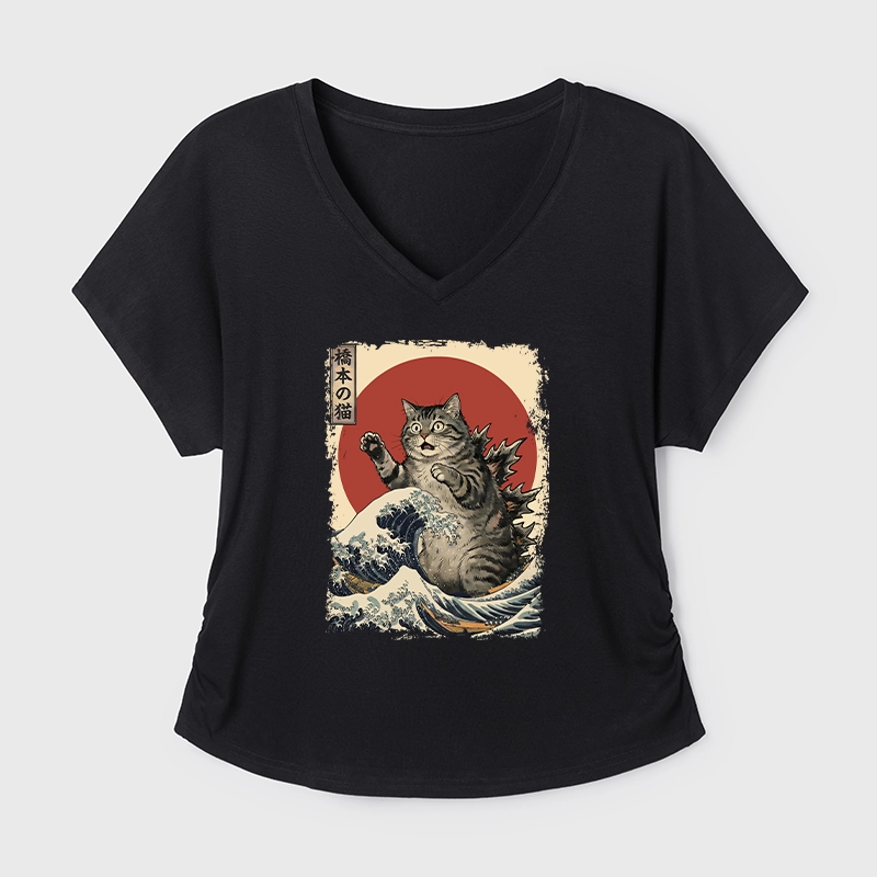 Tokyo-Tiger Catzilla Is Causing Destruction Modal Dolman Sleeve T-Shirt