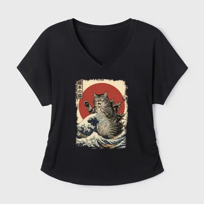 Tokyo-Tiger Catzilla Is Causing Destruction Modal Dolman Sleeve T-Shirt