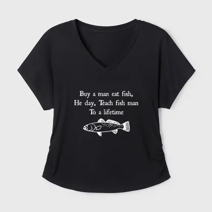 Tokyo-Tiger Man Eat Fish Meme Modal Dolman Sleeve T-Shirt