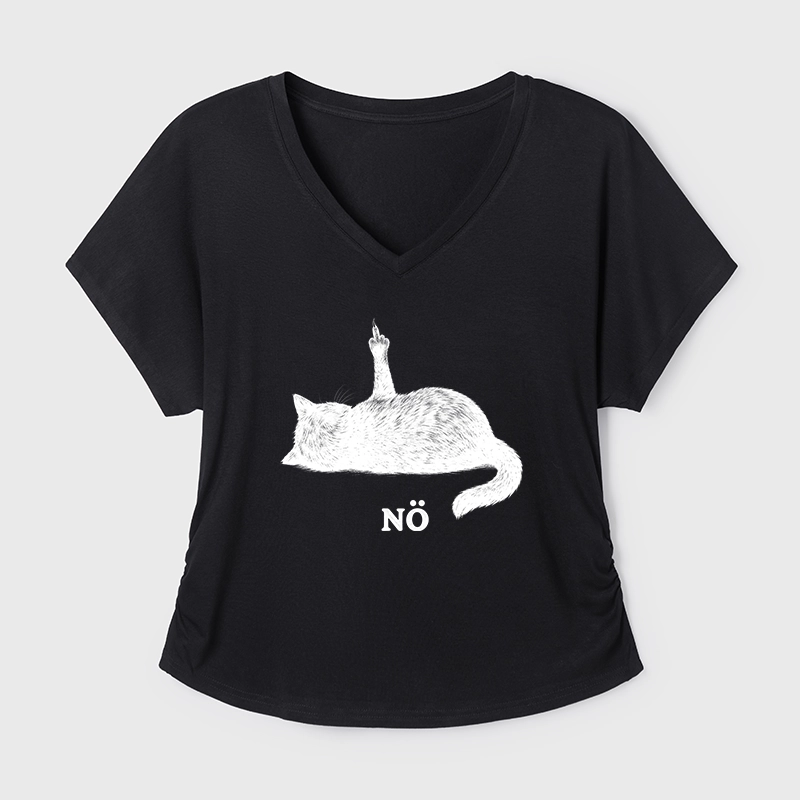 Tokyo-Tiger Cat Refused Modal Dolman Sleeve T-Shirt