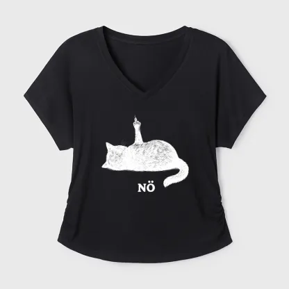 Tokyo-Tiger Cat Refused Modal Dolman Sleeve T-Shirt