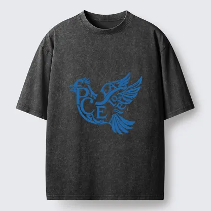 Tokyo-Tiger Peace Dove Washed T-Shirt