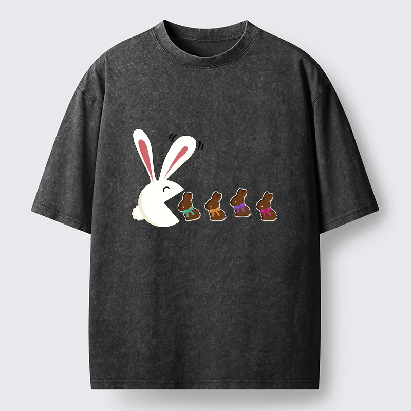 Tokyo-Tiger Fun Of The Easter Bunny Washed T-Shirt