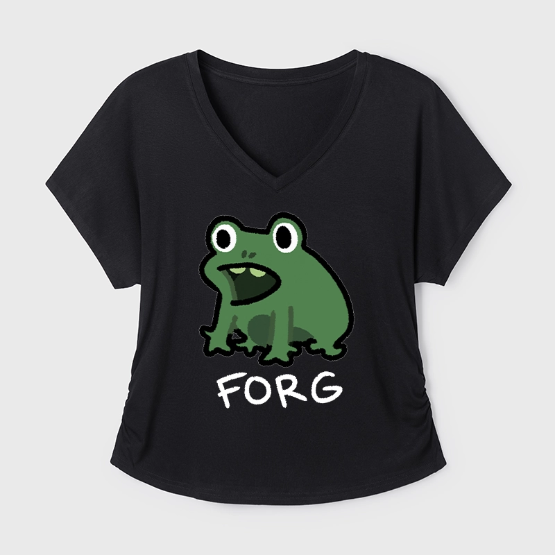 Tokyo-Tiger Funny Forg Japan Modal Dolman Sleeve T-Shirt