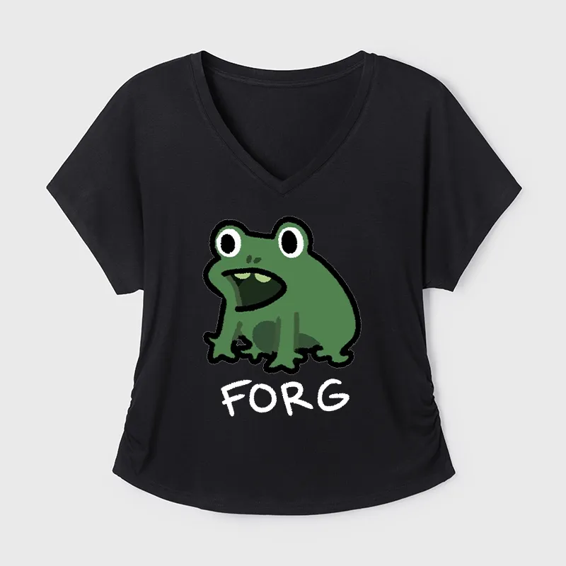 Tokyo-Tiger Funny Forg Japan Modal Dolman Sleeve T-Shirt