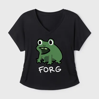 Tokyo-Tiger Funny Forg Japan Modal Dolman Sleeve T-Shirt